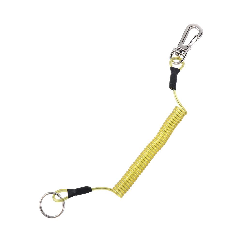 Fishing Kit Compact - Portachiavi in metallo con moschettone, corda